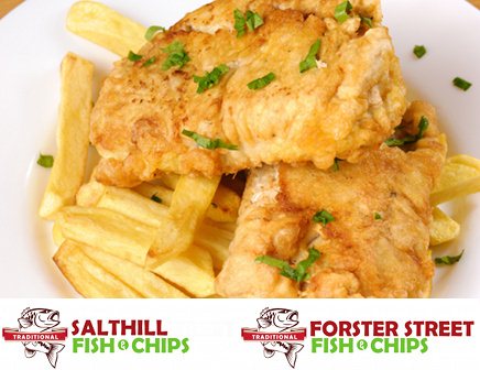 Meal for Two at Salthill & Forster Street Traditional Fish & Chips