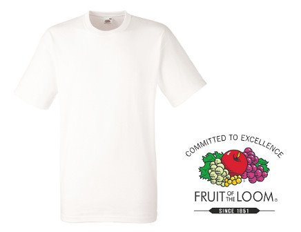 12 Pack Fruit of the Loom White T-shirts